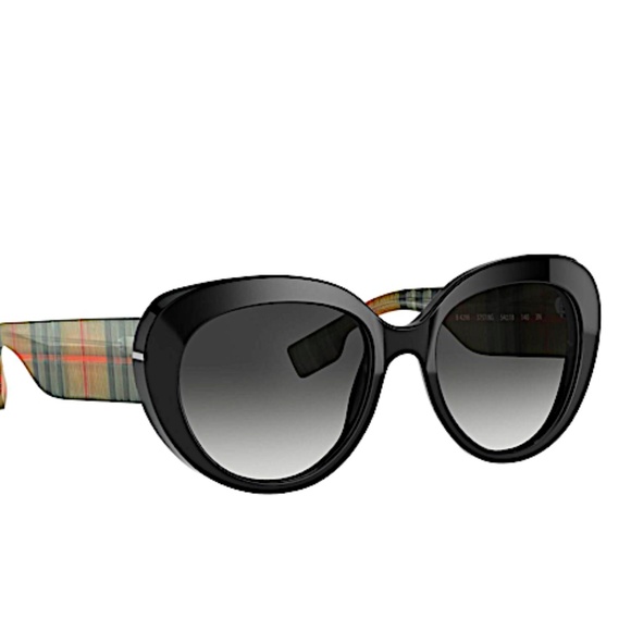 Burberry Black/Multe New Black/Multe 54mm Cat Eye Sunglasses main image 6